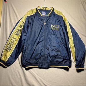 Vintage 90s Pro Player Notre Dame Mens‎ Size XL Pullover Jacket Windbreaker